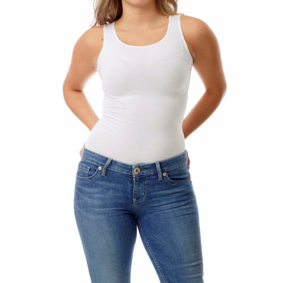 underworks Other - NWOT Underworks Womens White Size Large Compression Tank Binder Running